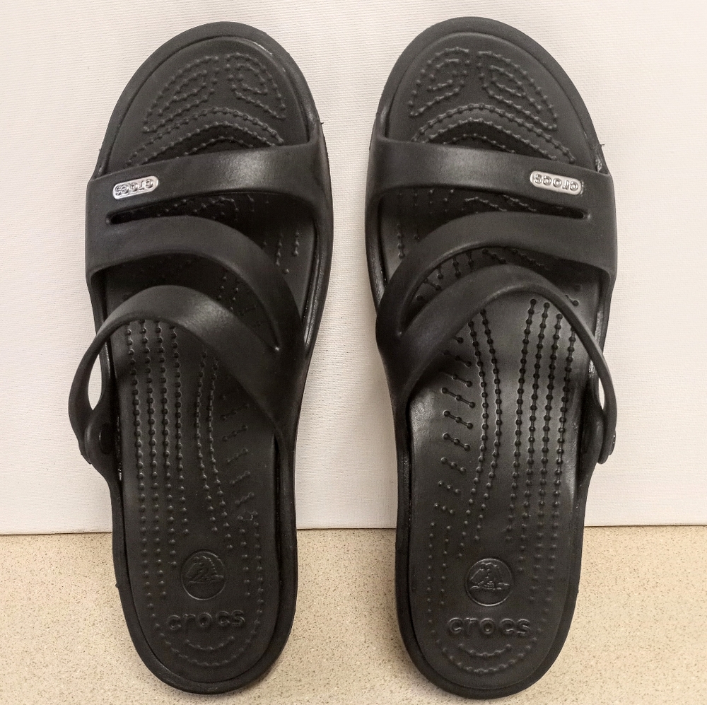 Women's Crocs Patricia Wedge Slide Sz 8